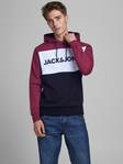 Jack & Jones Men's Hoodie Logo, Black/Wine Red - Men's hoodies - 126727 - 1