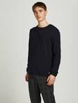 Jack&Jones Sweater Hill Crewneck black - Men's knitwear - 134077 - 1