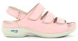 Nursing Care Machine Washable Sandals Leather, Light Pink - Women's work shoes - 122667 - 1