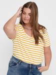 Only Carmakoma T-shirt Life v-neck - Women's T-shirts - 126457 - 6