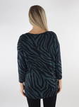 Only Elcos 4/5 Sweater black green - Women's knitwear - 134537 - 2