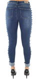 Only Jeans Reg Studank, Blue - Women's jeans - 121697 - 2