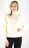 Only Sweater highneck whitecap gray - Women's knitwear - 132367 - 1