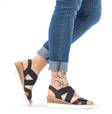 Rieker women's wedge sandals V38G8-00 black - Rieker women`s sandals - 135767 - 5