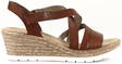 Rieker Wedge Sandals 61937-24, Brown - Rieker women`s sandals - 130297 - 1