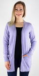 Vila Cardigan Ril open sweet lavender - Women's knitwear - 132677 - 1