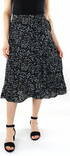Only wrap skirt Long black/may flower - Skirts - 136167 - 1