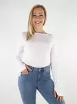 Only Shirt boatneck white - Women's long sleeved shirts - 136617 - 1