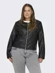 Only Carmakoma plus size faux leather jacket Echo Faux black - Women's leather- and pu-jackets - 136787 - 2