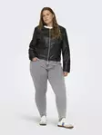 Only Carmakoma plus size faux leather jacket Echo Faux black - Women's leather- and pu-jackets - 136787 - 4