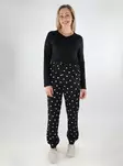 Only women's pajama set black/big preppy - Women's nightwear - 137377 - 1