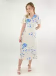 Vila floral wrap dress Lovie Wrap Midi birch/cai - Dresses and tunics - 138437 - 1