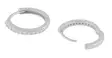 Snö of Sweden Earrings Siri ring silver/clear - Earrings - 138647 - 2