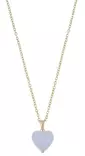 Snö of Sweden Necklace Sugar hearts gold/light blue - Necklaces - 138767 - 1