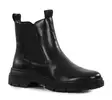Tamaris women's ankle boots 25436-41 black leather - Tamaris ankle boots - 139107 - 1