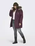 Only Carmakoma plus size jacket Parka Mauve wine - Women's winter jackets - 139607 - 2
