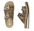 Rieker women's slippers V7955-90 leopard - Rieker mules - 140857 - 4