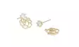 Snö of Sweden Earrings Flora rose gold/clear - Earrings - 141127 - 2