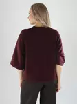 Only women's sweater Pullover 3/4 port royale - Women's knitwear - 141487 - 2