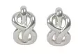 Snö of Sweden Earrings Everly knot silver - Earrings - 141587 - 1