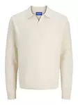 Jack&Jones men's sweater Greene polo sea salt - Men's knitwear - 139817 - 1