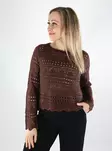 JDY women's sweater JDYSUN Lay Boatneck chinory coffee - Women's knitwear - 140677 - 1