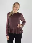 JDY Shirt JDYELSA LIDE L/S SMOCK TOP – Huckleberry - Women's long sleeved shirts - 141797 - 1
