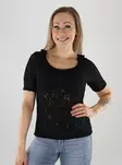 JDY t-shirt lace black - Women's T-shirts - 141087 - 1
