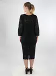 JDY long knit dress Sun Lay 3/4 black - Dresses and tunics - 137777 - 2