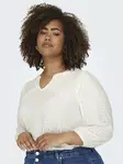 Only Carmakoma Shirt cloud dancer - Women's long sleeved shirts - 135697 - 4