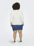 Only Carmakoma Shirt cloud dancer - Women's long sleeved shirts - 135697 - 2