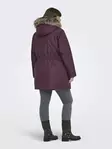 Only Carmakoma plus size jacket Parka Mauve wine - Women's winter jackets - 139607 - 4