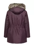 Only Carmakoma plus size jacket Parka Mauve wine - Women's winter jackets - 139607 - 6