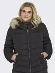 Only Carmakoma Jacket New Ellan hood black - Women's winter jackets - 134757 - 4