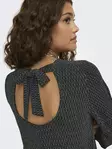 Only glitter dress with bow tie detail black/harlekin - Dresses and tunics - 137567 - 5