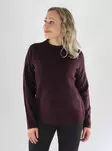 Only Knit ONLCAMILLA O-NECK L/S PULLOVER winetasting/melange - Women's knitwear - 141567 - 1