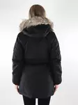 Only women's parka coat black/nature fur - Women's parka coats - 137487 - 2