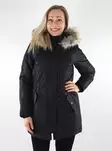 Only women's parka coat black/nature fur - Women's parka coats - 137487 - 1