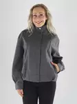 Only Jacket ANLASTA HIGH COLLAR BOMBER JACKET dark grey - Women's light jackets - 141707 - 1