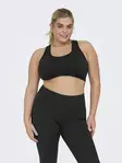 Only Play Curvy Plus Size Sports Bra Daisy -2 Seam Black - Women's sports bra - 134737 - 4