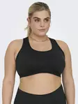 Only Play Curvy Plus Size Sports Bra Daisy -2 Seam Black - Women's sports bra - 134737 - 1