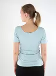Pieces women's ribbed t-shirt cloud blue - Women's T-shirts - 137837 - 2