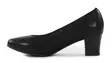 Rieker genuine leather pumps 44650-04 black - Women's pumps and high heels - 138897 - 3