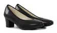 Rieker genuine leather pumps 44650-04 black - Women's pumps and high heels - 138897 - 1