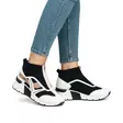 Rieker women's wedge sneakers / ankle boots N6360-00 black multi - Rieker ankle boots - 137967 - 6