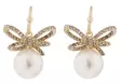 Snö of Sweden Earrings Ribbon gold/clear - Earrings - 140027 - 1