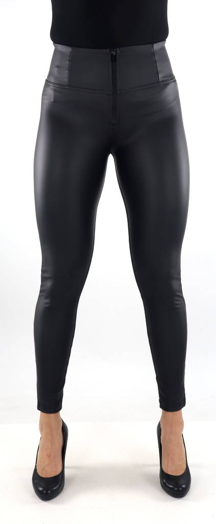 Freddy pants Vegan Leather High Waist black - Women's trousers - 134127 - 1