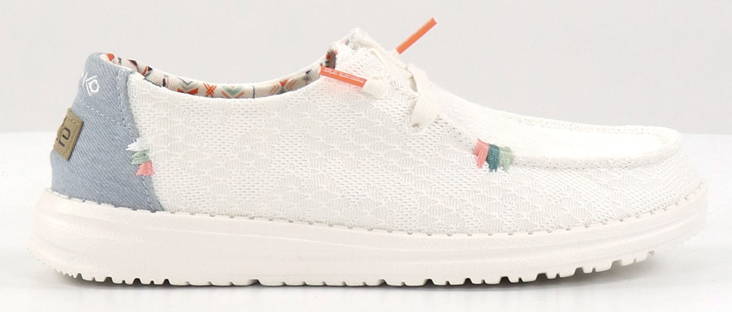 HEYDUDE Shoes Wendy boho white crochet - Women's walking shoes - 133677 - 1