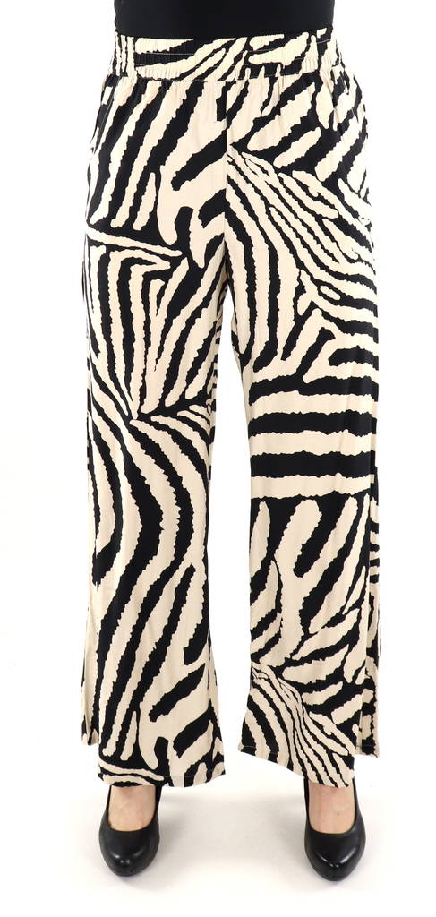 JDY Pants mw tapioca/black zebra - Women's trousers - 135717 - 1