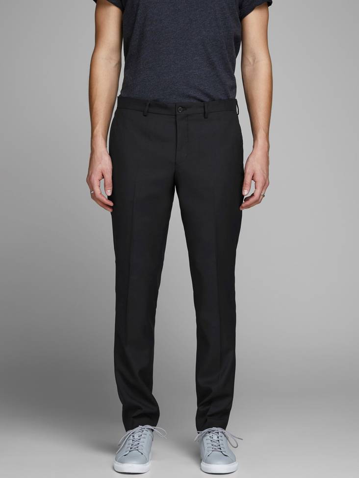 Jack & Jones Stretchy Suit Trousers Slim fit Solaris, Black - Men's suits - 123407 - 1